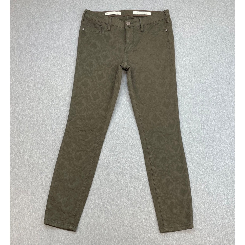 Pilcro and The Letterpress pants Womens 29 Brown Cotton Blend Stretch Serif